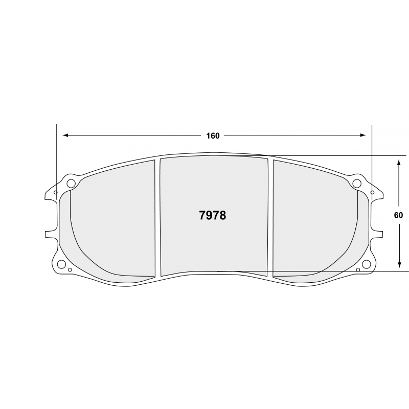 Endurance compound with less wear. Race brake pads - Porsche 991 GT3R
Porsche 991 GT2 Clubsport
front ZR78 caliper brake pad